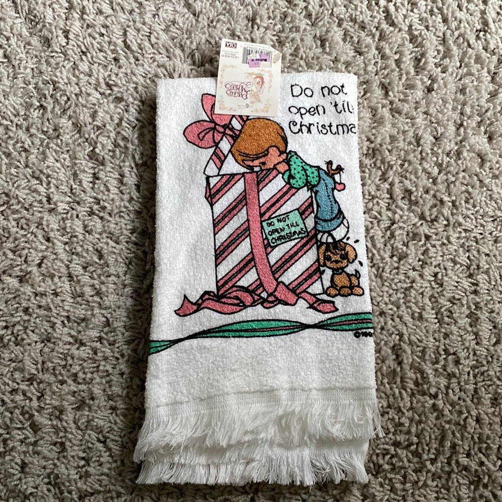 Vintage 1990 Precious Moments Dish Towel NWT